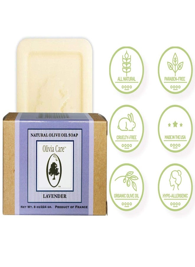 أوليفيا كير صابون زيت الزيتون الطبيعي من أوليفيا كير، برائحة اللافندر، علب 8 أونصة (عبوة من 4 قطع) - Image 4